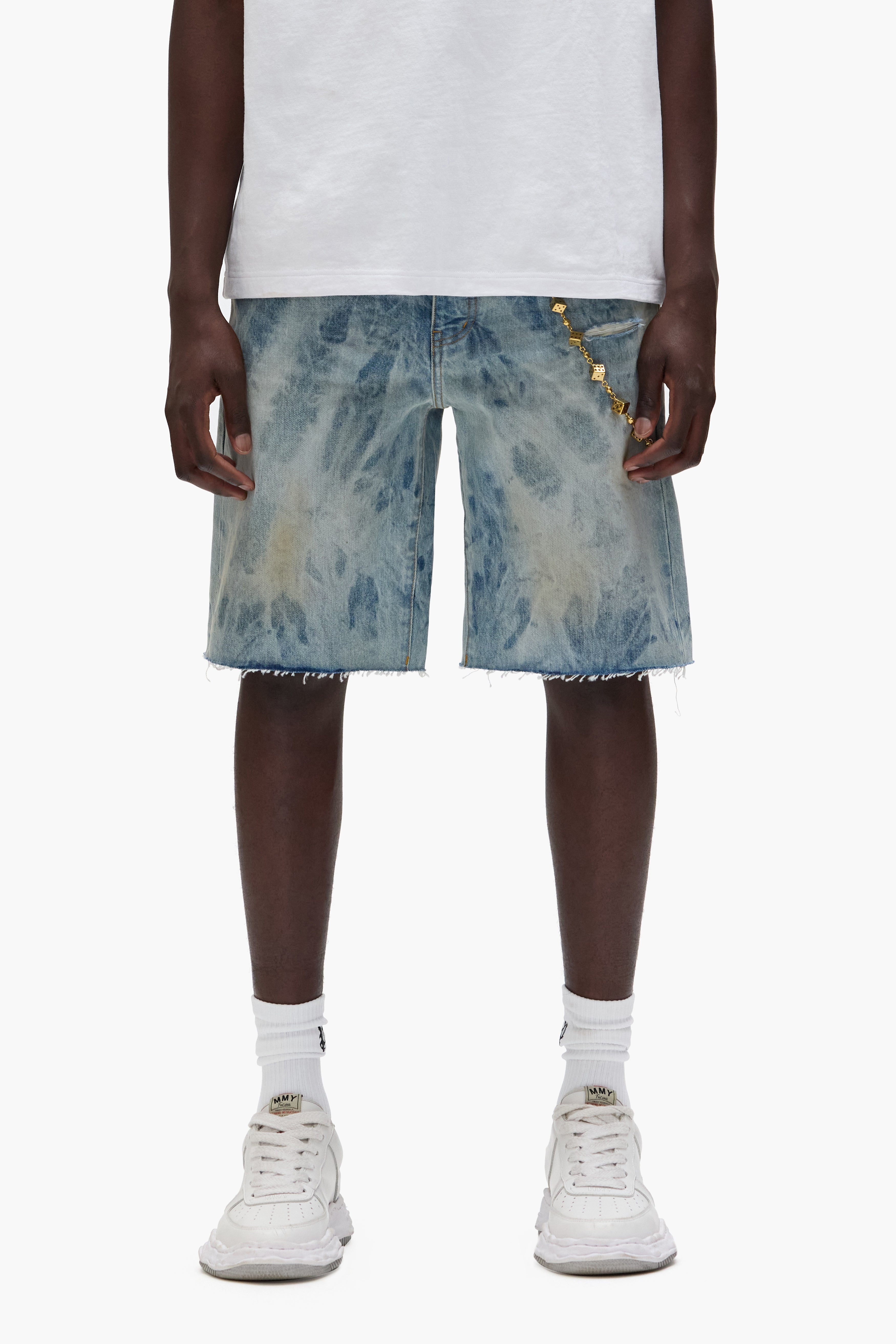 P059 Mixed Paint Shorts