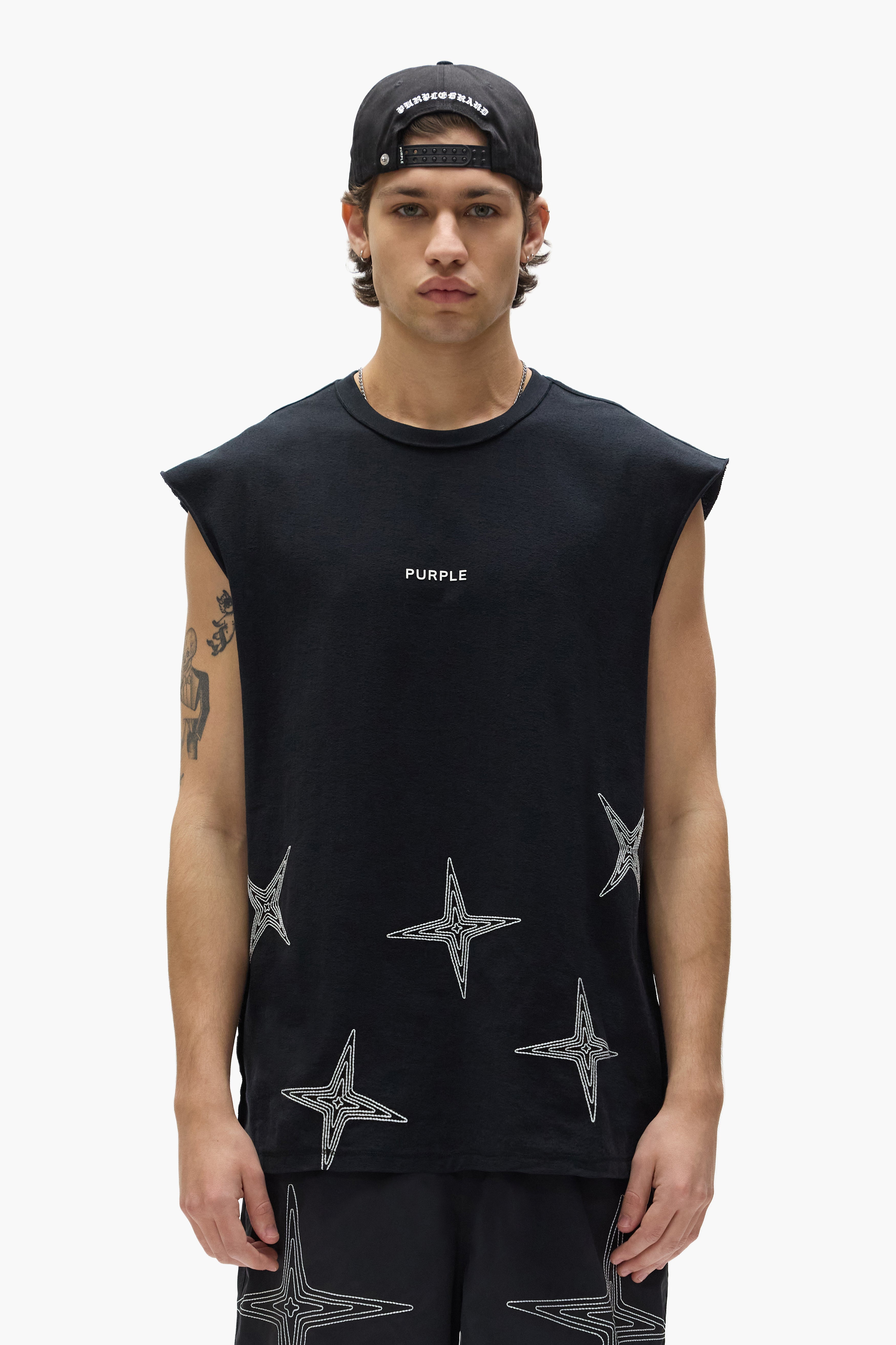 Embroidered Star Tank Top