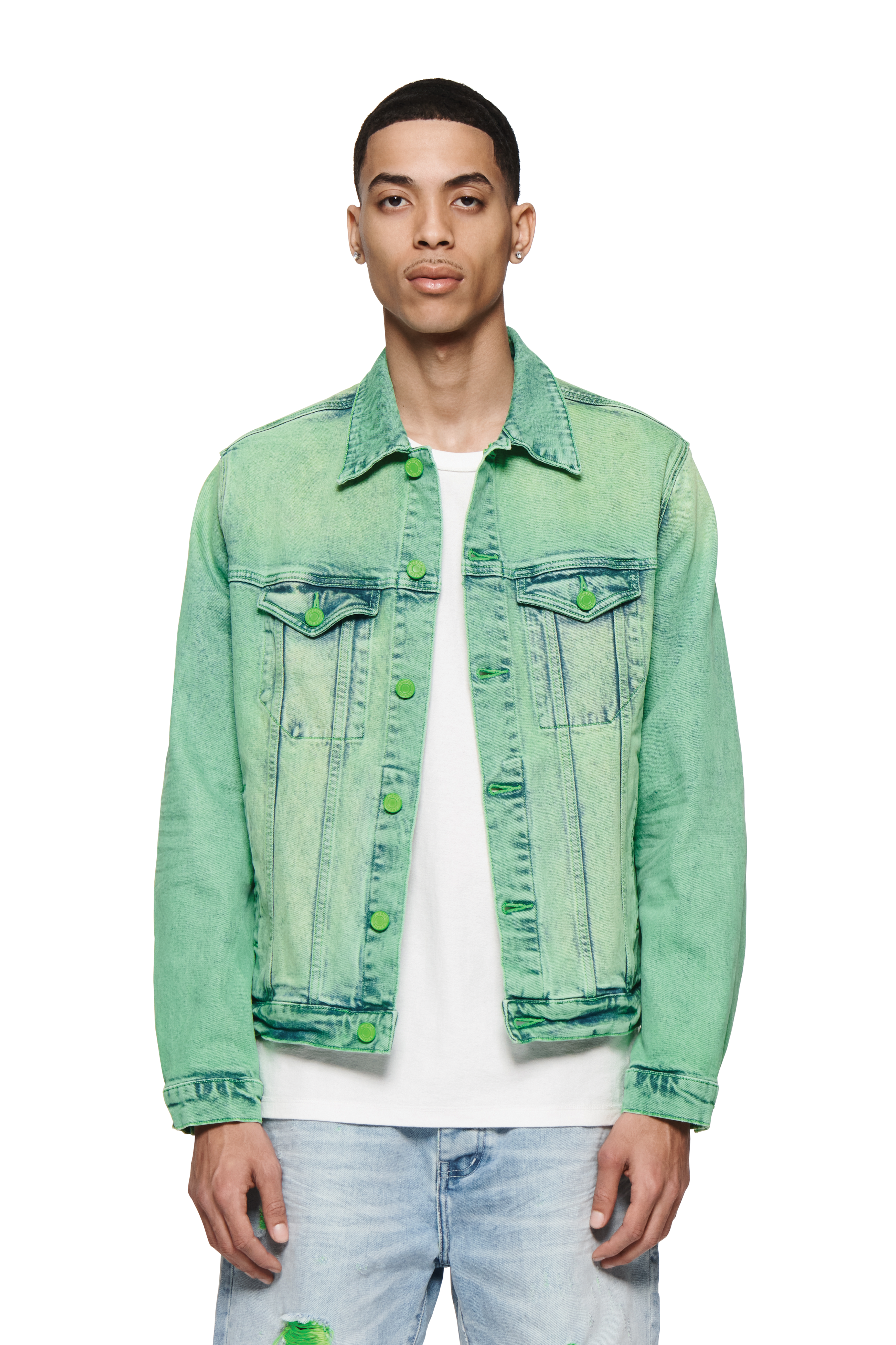 P024 Shadow Upper Cut Trucker Jacket