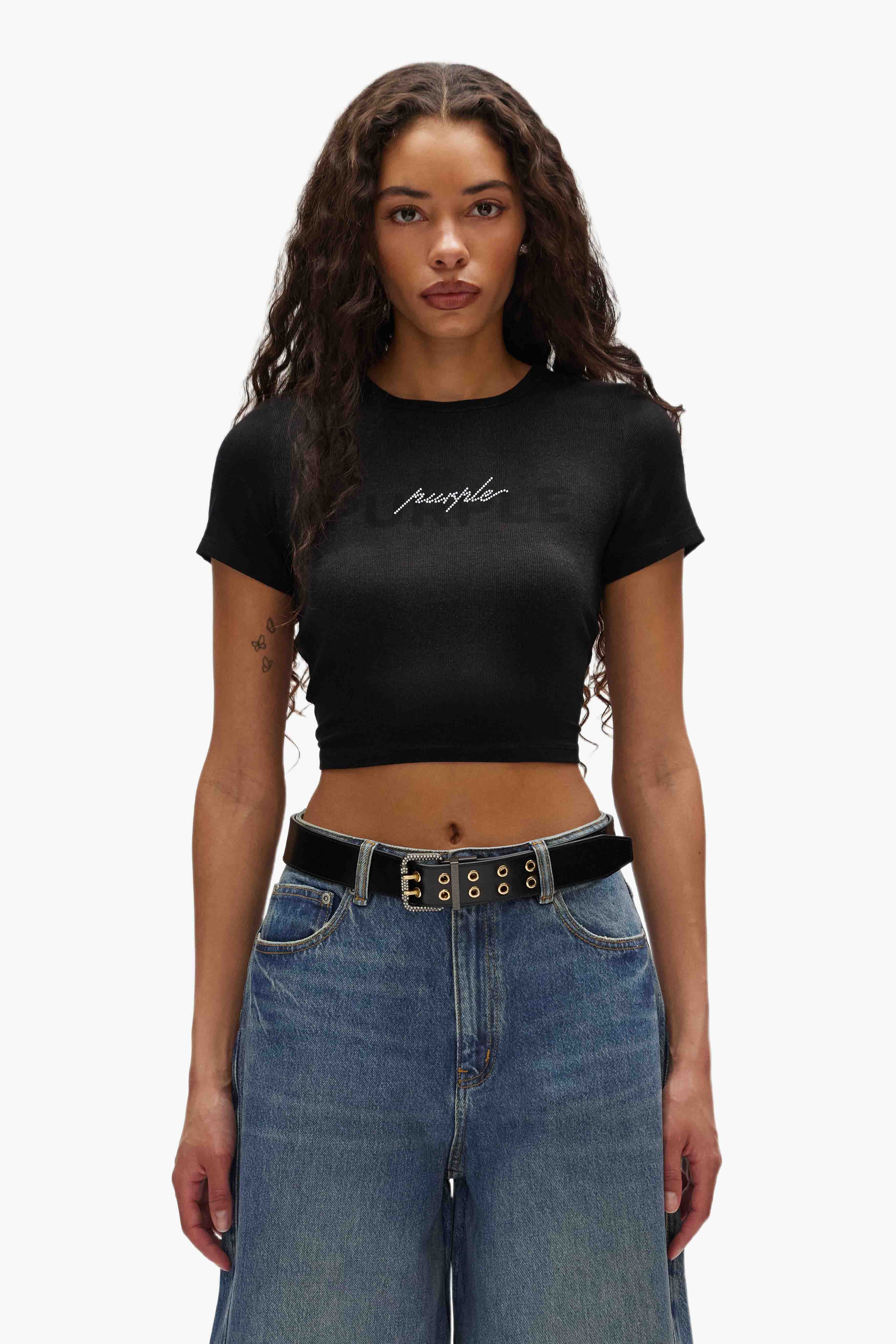 Crystal Script Baby Tee